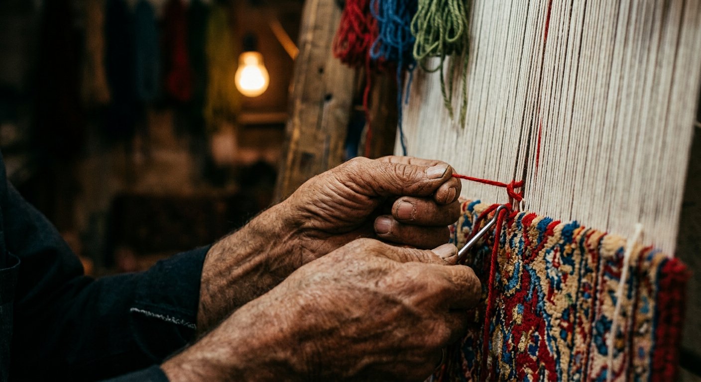 Persian carpet weaving