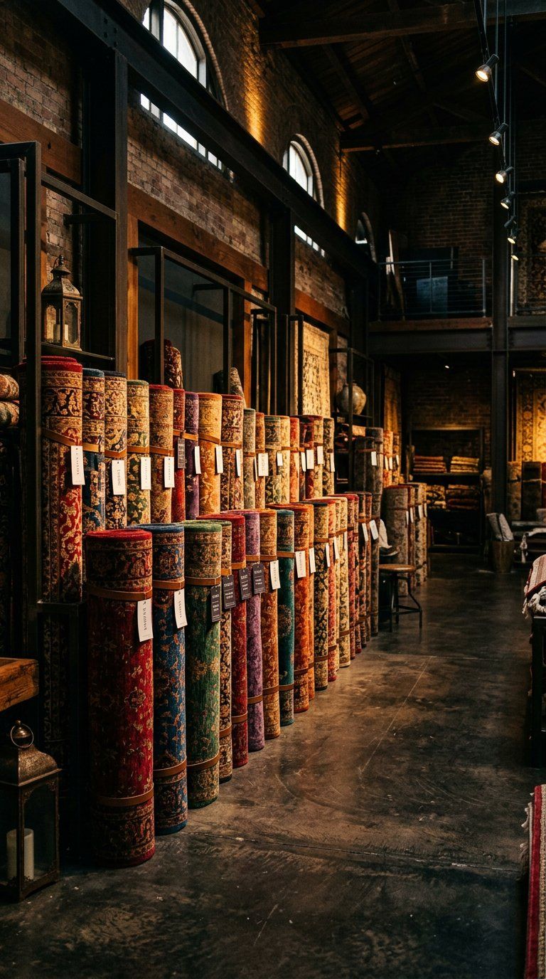 Rolled carpets ready for export